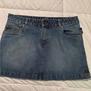 Rocawear Blue Mini Skirt Casual Denim